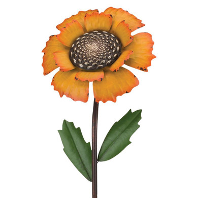 Regal Art & Gift Vintage Marigold Flower Stake - 46"