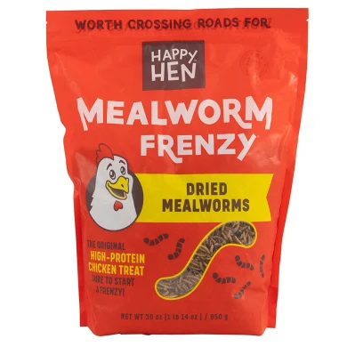 Happy Hen Treats Mealworm Frenzy Poultry Treat - 30 oz