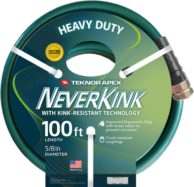 Teknor Apex Green Thumb NeverKink Garden Hose, Heavy-Duty - 5/8 X 100'