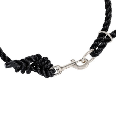 The Weaver Leather Adjustable Poly Neck Rope for Cattle - Black - 1/2" X 10'