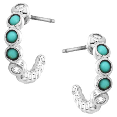 Montana Silversmiths Turquoise Tranquility Crystal Earring