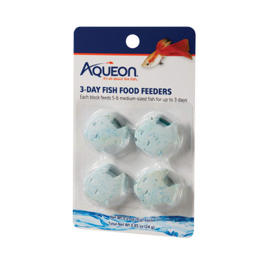 Aqueon Vacation 3 Day Fish Food Feeders - 4 pk