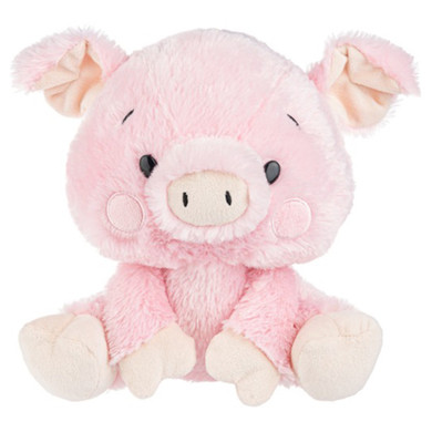 Ganz Nashies Pig Plush Toy - 9" - Pink