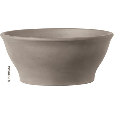 Deroma Moka Graphite Bowl Planter - 12-5/8"