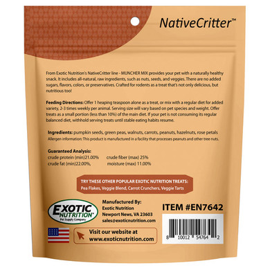 Exotic Nutrition NativeCritter Muncher Mix - 3.5 oz