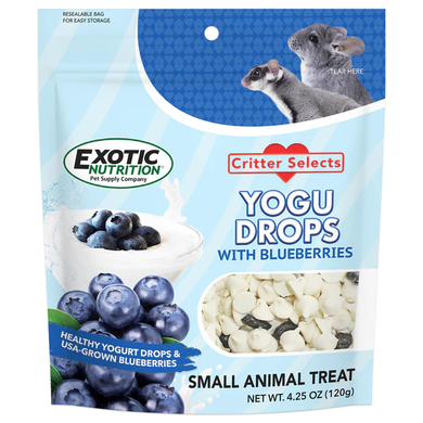 Exotic Nutrition Yogu Drops with Blueberry Treat - 4.25 oz