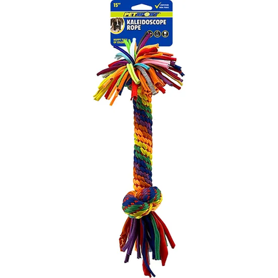 Petsport Kaleidoscope 2 Knot Rope Dog Toy - 15" - Medium