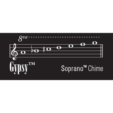 Music of the Spheres Gypsy Wind Chime - Black