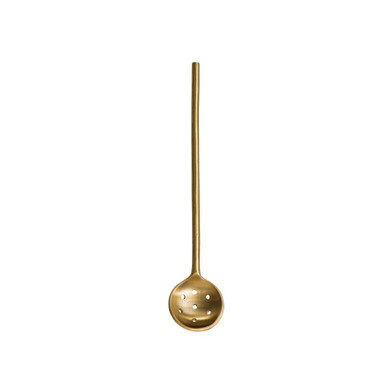 Creative Co-op At The Table Brass Olive Spoon - 8"