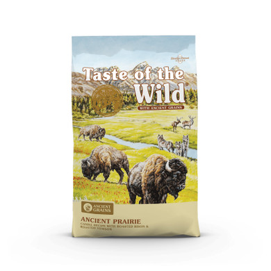 Taste of the Wild Ancient Prairie Canine Recipe with Roasted Bison & Roasted Venison Dog Food - 5 lb