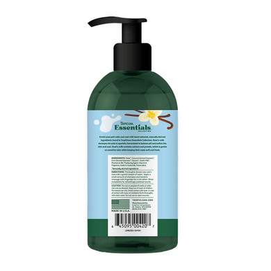 TropiClean Essentials Goat's Milk Hypoallergenic Shampoo for Dogs, Puppies & Cats - 16 fl oz
