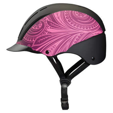 Weaver Equine Spirit Riding Helmet - Purple Boho - Large