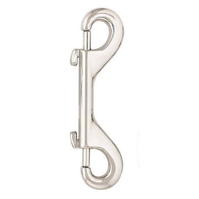 Weaver Equine Barcoded Z162 Double Snap - 4" - Nickel Plated