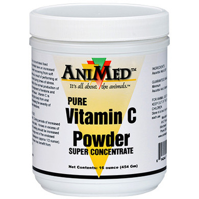 AniMed Pure Vitamin C Powder Horse Supplement - 16 oz