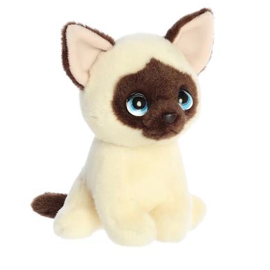 Aurora Petites Mochi Siamese Cat Plush Toy - 7"