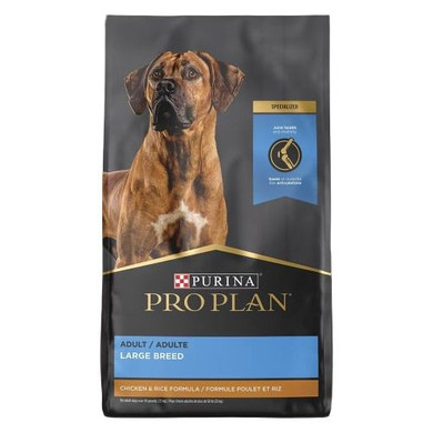 Purina Pro Plan Adult Large Breed Chicken & Rice Formula Dry Dog Food - 34 lb