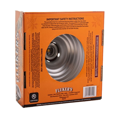 Fluker's Aluminium Clamp Lamp with Switch - 8-1/2"