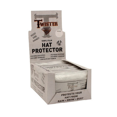 M&F Western Products Twister Vinyl Hat Cover - Clear