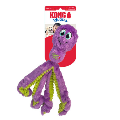 Kong Dangling Legs and Long Wubba Octopus Dog Toy - 12-3/4"