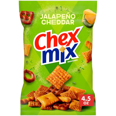 Chex Mix Cheese Crackers Jalapeno Cheddar Snack Mix - 4.5 oz