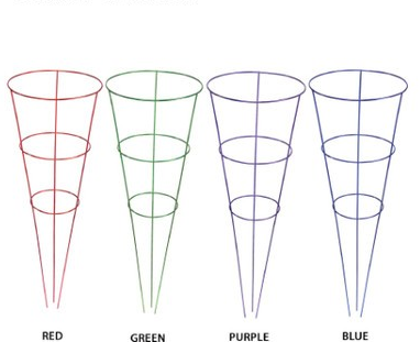 42" Colored Tomato Cage