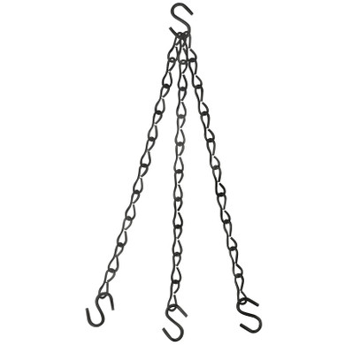 National Hardware Flower Plant Chain, 18 in L, Steel, Black