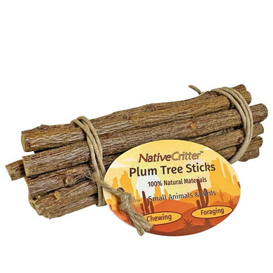 Exotic Nutrition NativeCritter Plum Tree Chew Stick Toy for Small Animal