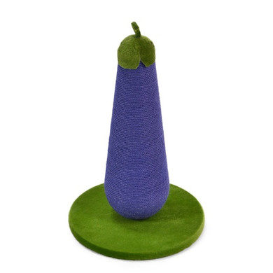 Max & Marlow Novelty Cat Scratcher - Egg Plant