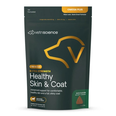 Vetriscience Extra Strength Healthy Skin & Coat Chews for Dogs - 40 ct.