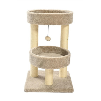 Max & Marlow 2 Level Carpet Cat Tower - 24"