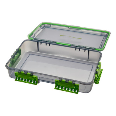 Spro 3700 Deep Waterproof No Divider Tackle Box - Black/Green