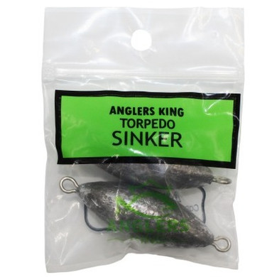 Anglers King Elongated Shape Torpedo Sinker