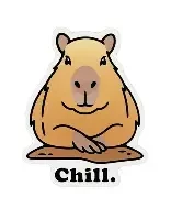 Chill Capybara Sticker