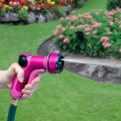 Sprout Raspberry Red Metal Front-Trigger 7-Pattern Nozzle