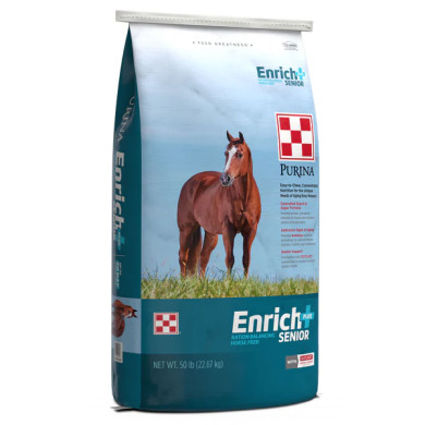 Purina Enrich Plus® Senior Ration Balancing Horse Feed 50lb