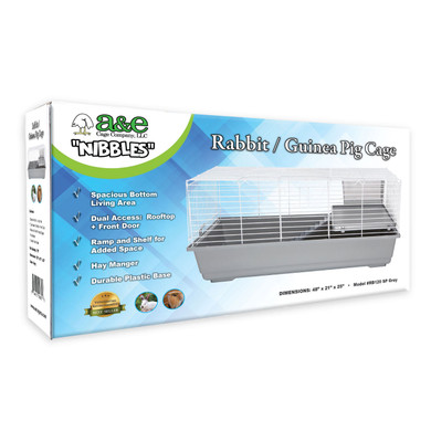 A&E Cage Company 48" Rabbit Cage with Ramp & Platform