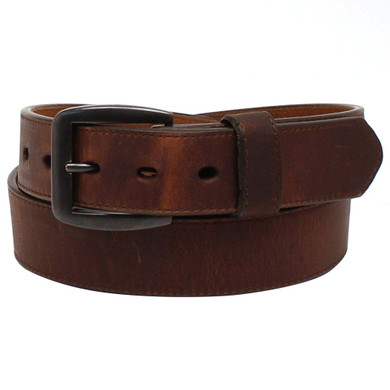 3d Men's Leather Brown Belt