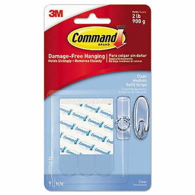 Command Clear Utensil Hooks with 4 Small Strips