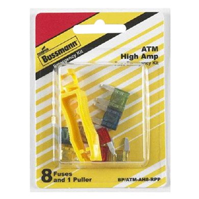 Cooper Bussmann Atm High Amp Fuse Emergency Kit - 8 Pcs