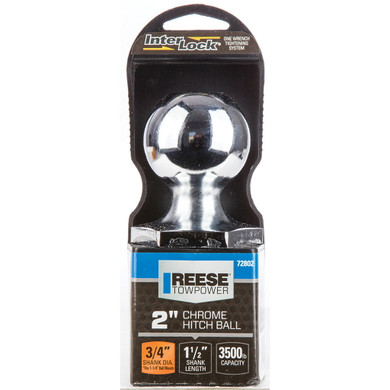 Reese Towpower Interlock Hitch Ball - 2"