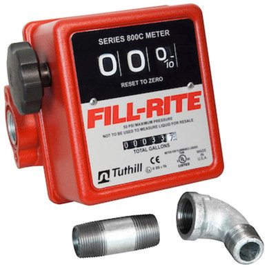 Fill-Rite 3 Wheel Mechanical Flow Meter Kit