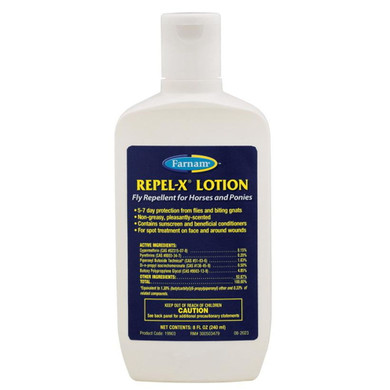 Farnam Repel-X Lotion Fly Repellent for Horses and Ponies - 8 oz