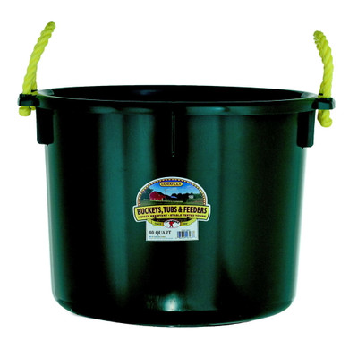 Little Giant Green Polyethylene Plastic Muck Tub - 40 Qt