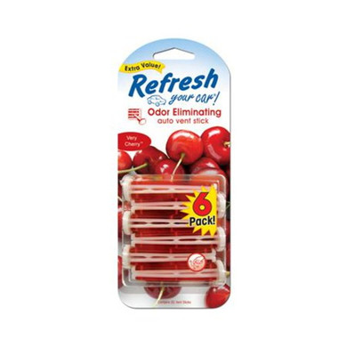 Refresh Your Car Odor Eliminating Auto Vent Stick - 6 Pk