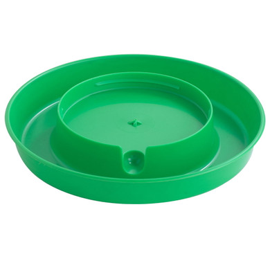 Little Giant Polystyrene Plastic 1 Gal Screw-on Poultry Waterer Base - Lime Green