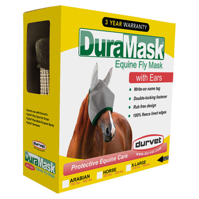 Durvet Duramask Equine Fly Mask with Ears - Horse