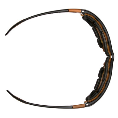 Carhartt Unisex Carthage Sandstone Bronze Anti-fog Lens With Black/tan Frame Safety Glasses