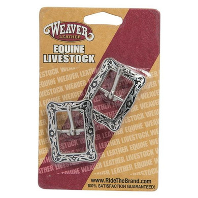 Weaver Leather 04030 Horse Shoe Brand Floral Buckle - 3/4"