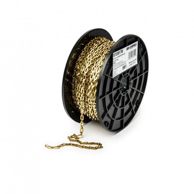 Campbell 1/0 Bright Brass Plumbers Chain - Sold By Foot