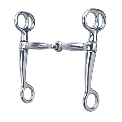 Weaver Leather Stainless Steel Tom Thumb Snaffle Bit With 5" Mouth